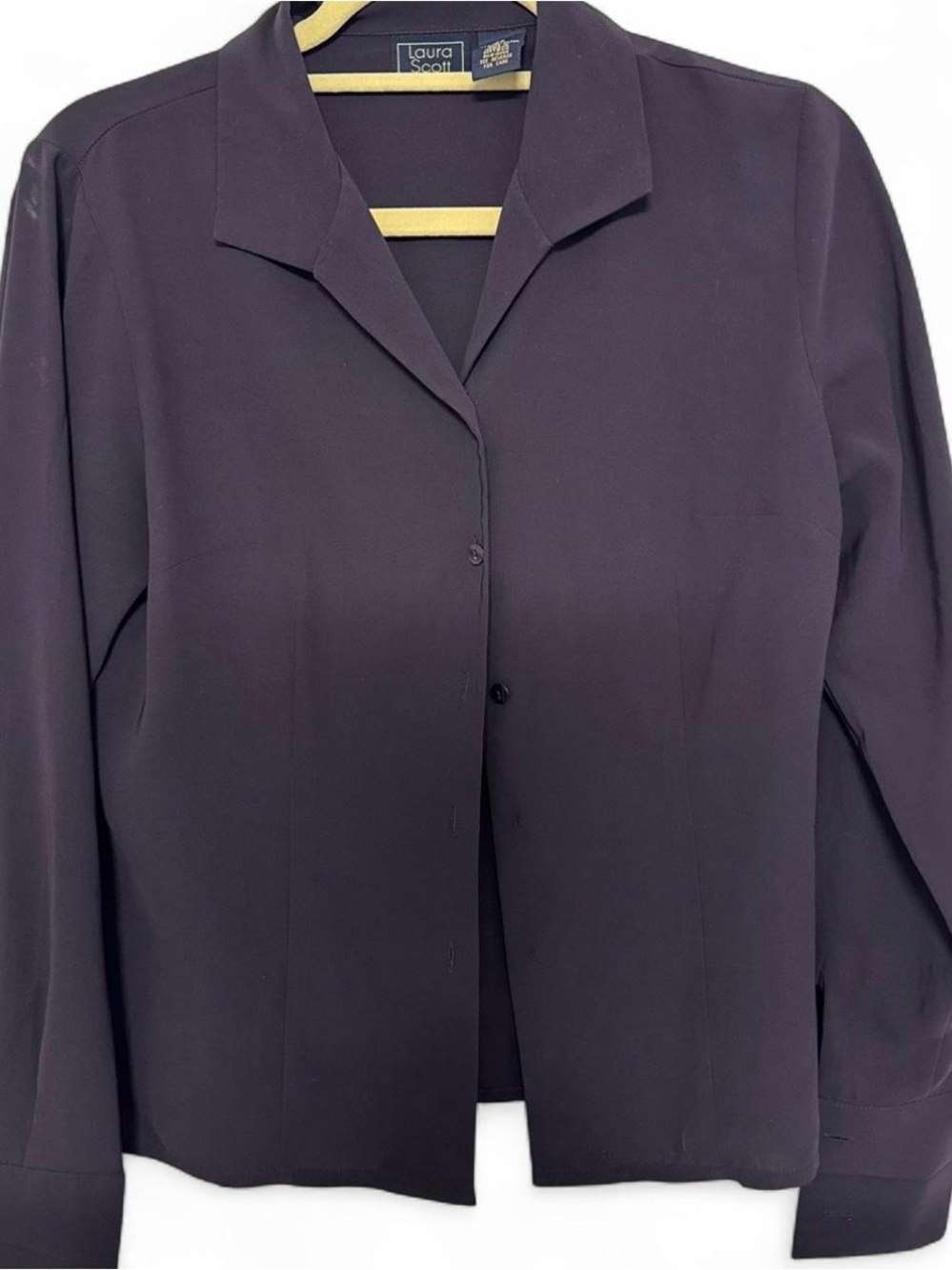 Laura Scott Plum Button-Up Shirt